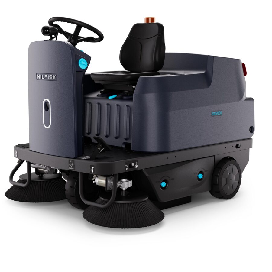 Nilfisk SW3000 Aufsitzkehrmaschine auf Industrieboden