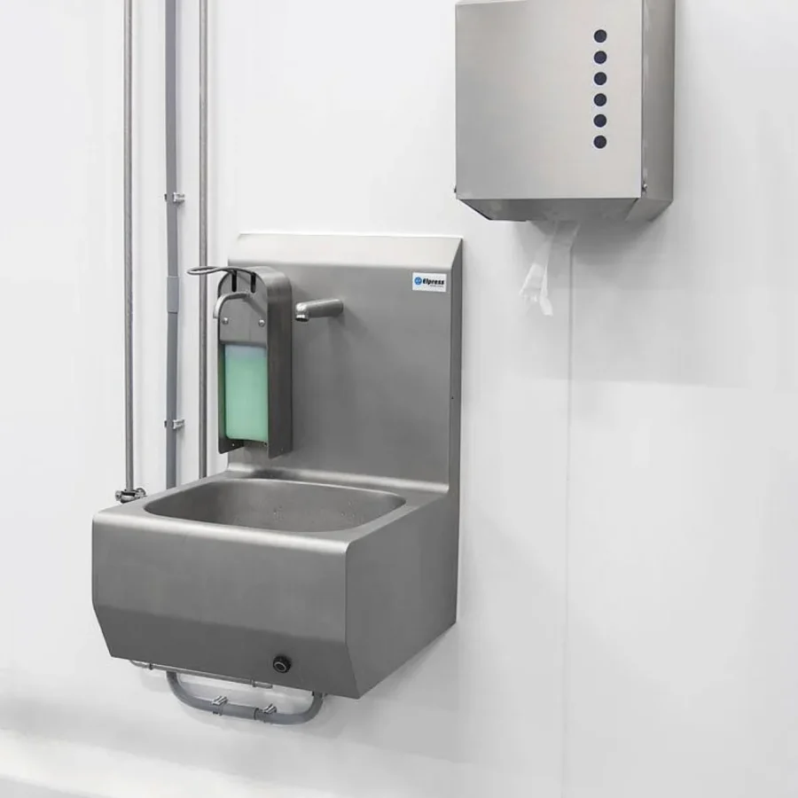 Elpress EWG-1S mit 1 x Seifenspender | Waschbecken sensorgesteuert | Edelstahl