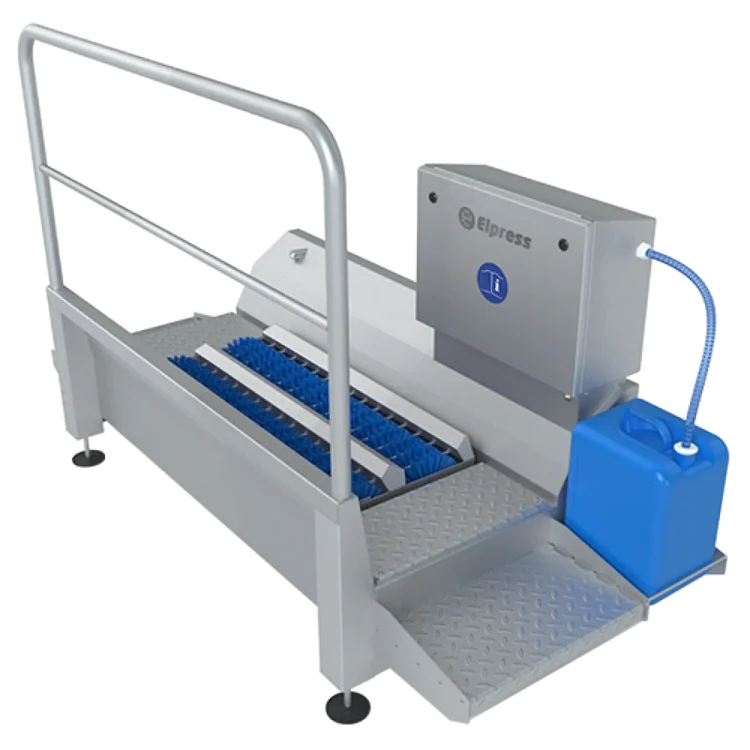 Elpress DZW-1500-L | Einbaumodell Durchlauf-Sohlenreiniger