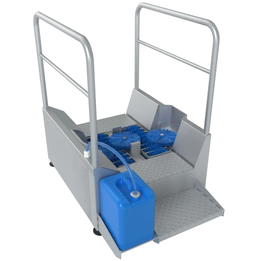 Elpress EDZW | Durchgehender Sohlen- und Schuhseitenreiniger