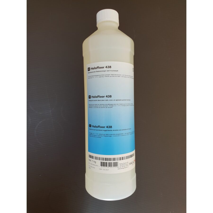 HalaFloor 438 von Halag – alkalischer Bodenreiniger für Maschinen 1KG